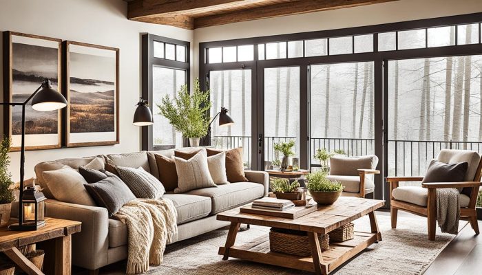 Read more about the article Rustic Chic Interiors Blending Natural Elements with Modern Comfort and Style